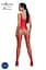 Бодистокинг Passion ECO BS007 с доступом силуэтный рисунок имитация подвязок S/M/L red - миниатюра 2