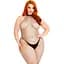 Бодістокінг Leg Avenue Racer neck Bodystocking Black Queen Size - мініатюра 3