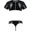 Комплект чоловічої білизни під латекс Passion 057 Set Peter L/XL Black, кроп-топ, стринги - мініатюра 6