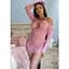 Мини-платье Leg Avenue Heart net mini dress Pink One size - миниатюра 9