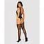 Бодістокінг Obsessive Bodystocking F237 S/M/L, рослинне плетіння, імітація панчіх - мініатюра 4