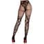 Колготки Leg Avenue Dahlia Lace Tights With Net Thigh Detail One Size - мініатюра 3