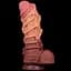 Фалоімітатор Dual-Layered Silicone Nature Cock 10.5'' 27 см коричневий - мініатюра 2