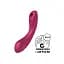 Вакуумний стимулятор клітора з вібрацією Satisfyer Curvy Trinity 1 бордовий - мініатюра 8