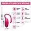 Віброяйце з керуванням зі смартфона Magic Motion Flamingo 7.2 см рожевий - мініатюра 5