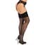 Панчохи Leg Avenue Wide Top RhinestOne Sheer Stockings Black One Size - мініатюра 2
