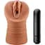 Мастурбатор Blush M For Men Julieta с вибрацией коричневый - миниатюра 1