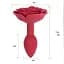 Силиконовая анальная пробка 'Rose' от SILICON 11 см Черный K0633-2 - миниатюра 3