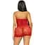 Мини-платье Leg Avenue Rhinestone halter mini dress Red One size - миниатюра 2