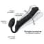 Безремневой страпон Strap-On-Me Violet XL полностью регулируемый диаметр 4.5 см. - миниатюра 4