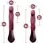 Пульсатор Temptasia Blush Trixie Thrusting Dildo Wine Red - мініатюра 5