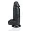 Фаллоимитатор RealRock Extra Thick 8”, 20.3 см (черный) - миниатюра 4
