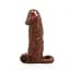 Насадка на пеніс Brave Man Vibrating Penis Sleeve Flesh, 15 см (brązowy) - мініатюра 1