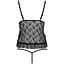 Боді монокіні Passion з відкритими грудьми JustinA Body Black S/M - мініатюра 4