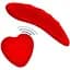 Вібратор в трусики Toy Joy Divine The Divine The Sensual Panty Pleaser 9 см червоний - мініатюра 1