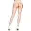 Панчохи-сітка Leg Avenue Net stockings With garter belt One Size White, пояс, підв’язки - мініатюра 2