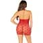 Сорочка Leg Avenue Mini Heart Trimmmed Net Chemise One Size, Red - мініатюра 5