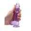 Фаллоимитатор RealRock Crystal Clear Dildo Realistic 17 см фиолетовый - миниатюра 6