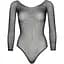 Боді Leg Avenue Crystalized fishnet Bodysuit Black One Size - мініатюра 5