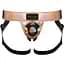 Труси для страпона Strap-On-Me Leatherette Harness Curious Holographic Rose Gold - мініатюра 1