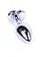 Анальна пробка з кристалом Jewellery Silver Heart Plug 7х2.7 см (червоний) - мініатюра 7
