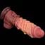 Фалоімітатор Dual-Layered Silicone Nature Cock 10.5'' 27 см коричневий - мініатюра 6