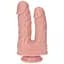 Подвійний фалоімітатор Toyz4lovers Caino e Abele, 15.5 см (тілесний) - мініатюра 1