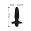Анальна пробка Sweet Smile Rechargeable Butt Plug 14 см (чорний) - мініатюра 5
