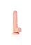 Фалоімітатор RealRock Straight 8" 20,5 см (тілесний) - мініатюра 2
