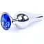 Анальна пробка Boss Of Toys Boss Series - Jewellery Silver Butt Plug Dark Blue, BS6400077, Срібний / Синий - мініатюра 1