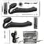 Безремінний страпон з вібрацією Strap-On-Me Vibrating Black L - мініатюра 5