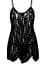 Пеньюар Leg Avenue Rose Lace Flair Chemise Black One Size - мініатюра 3