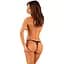 Прозорі стрінги з доступом Obsessive Celia Noir crotchless Thong XS/S - мініатюра 4
