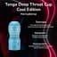 Мастурбатор Tenga Deep Throat Cup Cool Edition Рельєфний оральний стимулятор для чоловіків - мініатюра 2