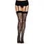 Ажурні панчохи із сердечками Leg Avenue Heart Black, One Size - мініатюра 4
