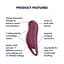 Вакуумний стимулятор клітора з вібрацією Satisfyer Pocket Pro 1 бордовий - мініатюра 8