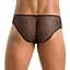 Чоловічі труси зі шнурівкою Passion 035 Slip Richard S/M Black, екошкіра, сітка - мініатюра 2