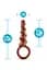 Анальна пробка Anal Adventures Matrix Spiral Loop Plug 13.3 см (жовтогарячий) - мініатюра 3