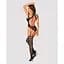 Ажурний бодістокінг з отворами Obsessive Bodystocking G327 Black S/M/L, чорний - мініатюра 4