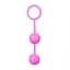 Вагінальні кульки Easytoys Vertical Ribbed Geisha рожеві - мініатюра 1