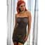 Платье Leg Avenue Shimmer Sheer rhinestone tube dress Black/Silver One size - миниатюра 5