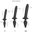Анальная пробка с дилдо 2 в 1 Strap-On-Me Switch Plug-In Realistic Dildo Black L диаметр 4.5/3.4 см - миниатюра 4