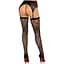 Панчохи Leg Avenue Leg Avenue Lace thigh highs & garterbelt Black One Size - мініатюра 4