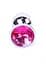 Металева анальна пробка з кристалом Boss Jewellery 7х2.7 см (фуксія) - мініатюра 3
