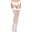 Панчохи-сітка для кріплення на пояс Leg Avenue Nylon Fishnet Thigh Highs White, One Size - мініатюра 5