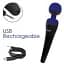 Вібромасажер Palm Power Recharge Massage Wand, 18.8 см (синій) - мініатюра 9