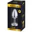 Металева анальна пробка Alive Mini Metal Butt Plug з кристалом Blue M - мініатюра 2