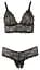 Комплект білизни Cottelli Collection Bra And String 2XL чорний - мініатюра 5