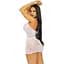 Мини-платье Leg Avenue Rhinestone halter mini dress White One size - миниатюра 3