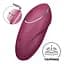 Вибростимулятор-пульсатор Satisfyer Tap & Climax 1 Red, эффект постукивания пальцем Satisfyer SX0566 99301 - миниатюра 2